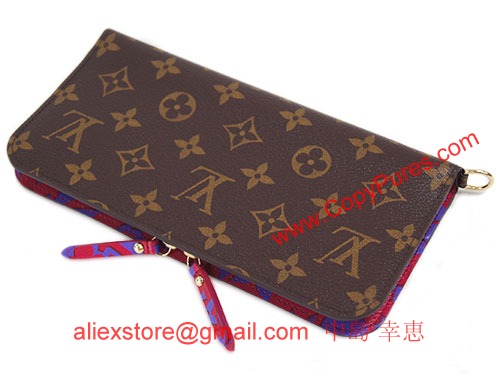 ルイヴィトン　LV　長財布　スウィート・モノグラム　ポルトフォイユ・アンソリット　ローズアンディアン　M90128